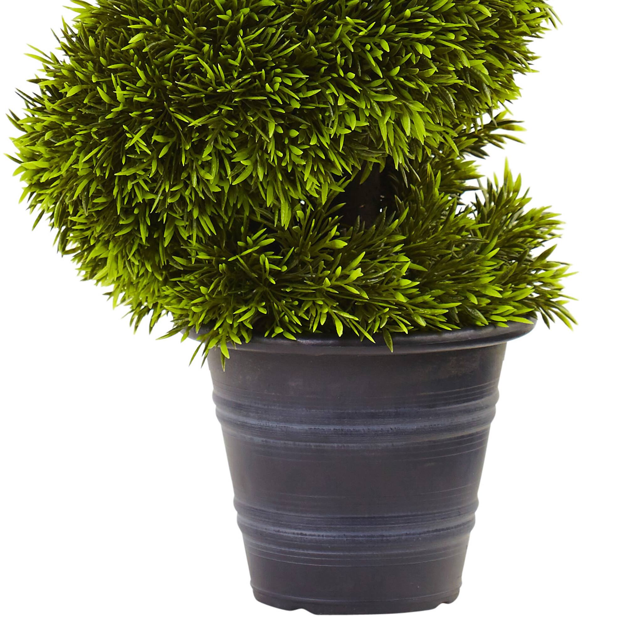 3ft. Grass Spiral Topiary in Deco Planter